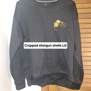 Black Men's Sweater with Shotgun Shell Design